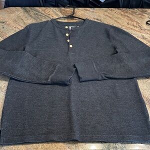 Goodfellow & Co Men's Dark Gray Henley Sweater